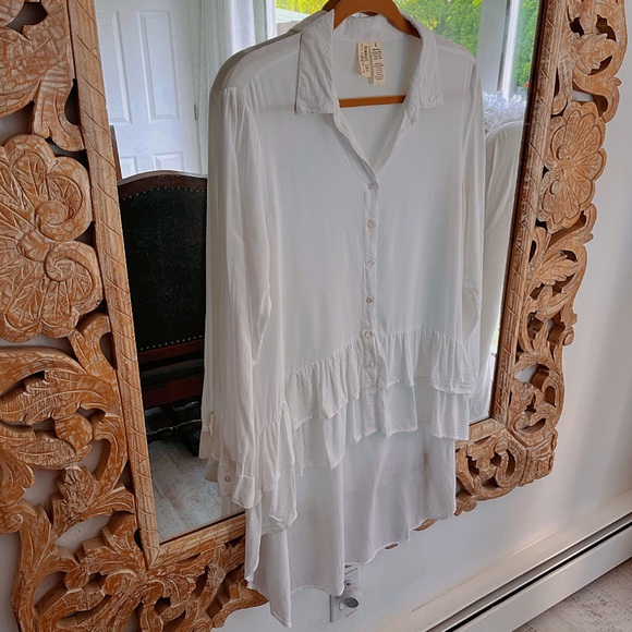 MIDNIGHT SKY BOTTON DOWN TOP 🌸 - Picture 6 of 7